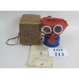 Child's WWII 'Mickey Mouse' gas mask wit