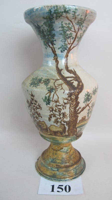 An Iznik pottery vase, probably 19th cen