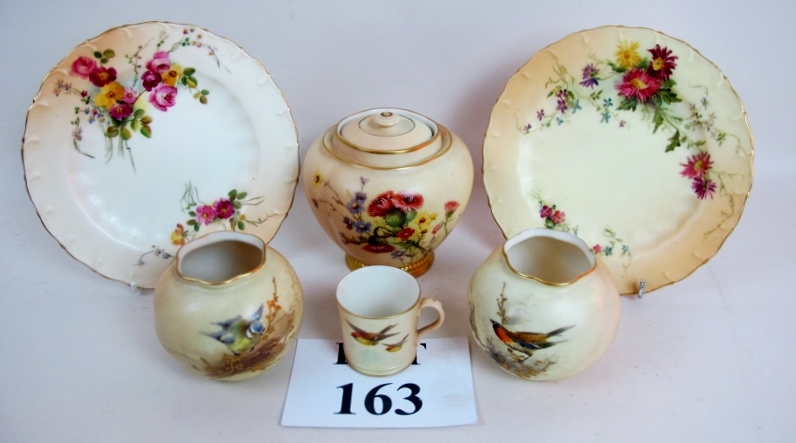 Six pieces of late 19th century Royal Wo