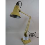 Herbert Terry & Sons Ltd vintage angle-poise lamp in yellow est: £20-£40 (A3)