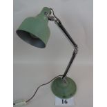 Pifco chrome and green finished vintage angle-poise lamp est: £20-£40 (A3)