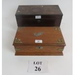 A 19th century mahogany box for restoration,