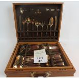 A cased Jean-Claude nickel bronze cutlery set est: £25-£50