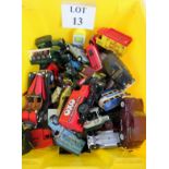 A large box of assorted toy cars est: £40-£60