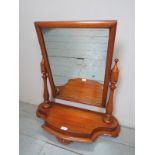 A pretty 19th century mahogany toilet mirror,