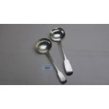 A Georgian silver sauce ladle, London 18