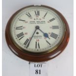 A Victorian dial clock by John Walker of