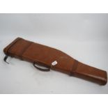 A part leather, leg of mutton gun case e