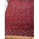 A fine handmade Persian Yamoot carpet, o