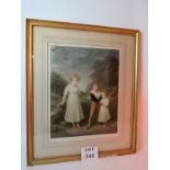 A fine pencil signed mezzotint after the