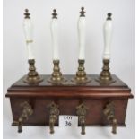 A lovely set of late 19th/early 20th century bar pumps,