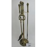 A decorative early 20th century brass fi