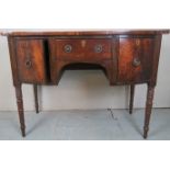 A George III mahogany bow fronted sideboard of good proportions, 47" wide x 21" deep x 35.