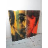 John Lennon - Photo-printed panel, appro