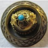 A 19th century brooch, having applied le