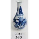 A Chinese period-style blue & white vase