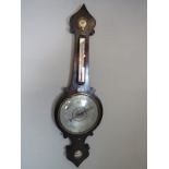 A 19th Century mahogany wheel barometer