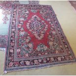 A Mahal rug (202 cm x 133 cm approx) est
