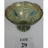 Fine quality Art Nouveau Loetz glass dis