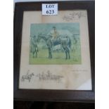 Charles Johnson Payne 'Snaffles' (1884-1967) - 'A Bona Fide Fox Chaser', pencil signed colour print,