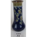 Royal Doulton vase with foliage and blue