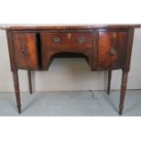 A George III mahogany bow fronted sidebo