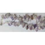 Brazilian amethyst and white quartz gems