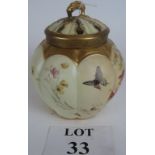 Royal Worcester pot pourri jar and cover