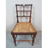 A fine quality rosewood chair with eleme