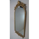 A small 20th Century ornate gold painted wall mirror est: £20-£40