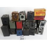 A lovely collection of vintage cameras,