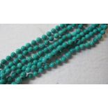 980 ct turquoise gemstone necklace, flap