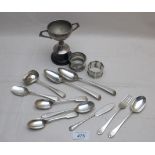 A collection of eight silver spoons, to