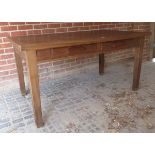 A 20th Century teak writing desk / table