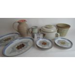 Collection of Denby comprising serving d