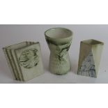 Three studio pottery vases, Carn Pottery