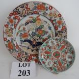 A Chinese Imari palette porcelain plate,