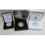 The Princess Diana silver proof £5 coin,