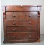 A large Victorian mahogany Scotch chest