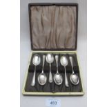 A set of six silver teaspoons, Sheffield