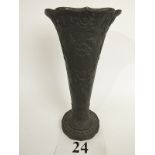 A 19th century Wedgwood black basalt vase,