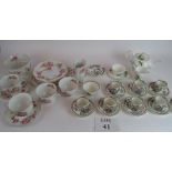 A collection of ceramics to include a part Rosenthal tea service, a Hammersley coffee service,