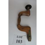 A fine quality hand drill with bone inse