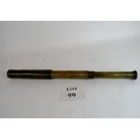 A brass telescope by W Gregory & Co Ltd,