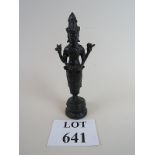 Bronze statue of an Indian deity,