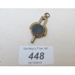 A blood stone set fob key est: £20-£40