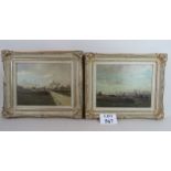 Swiss School (mid 20th century) - 'Rural landscapes', a pair, oils inscribed and labels verso,