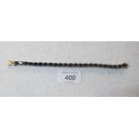 Brazilian quartz gemstone tennis bracelet, 7.