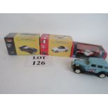 Atlas Edition Fiat 1500 and BMW 507 toy cars, boxed and cellophane,