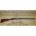 Sabel 12 bore side by side box lock ejector 27" barrels, serial no: G106788 (U.